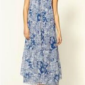 Free People Blue Floral Dress